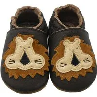 Sayoyo Weiche Leder Krabbelschuhe Hausschuhe Lederpuschen Löwe Lauflernschuh (100% Leder)
