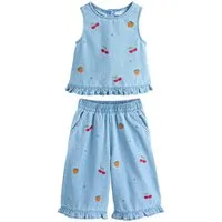 Next Top & Hose Denim-Oberteil und Hose im Set (2-tlg)