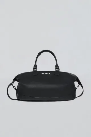 Tasche Kent schwarz mit Reißverschluss und Polo Club Details