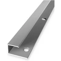 PROVISTON Abschlussprofil Aluminium, 23 x 2700 mm, Silber, Einfass- & Abschlussprofile