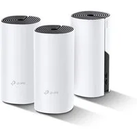 tp-link Deco P9 (3-Pack) (EU) WLAN-Repeater, Powerline WLAN Mesh Set, Dualband, 1200Mbit/s + HomePlug 1000Mbit/s, Reichweite bis zu 560m², Qualcomm Core, 6x Gigabit-Ports, Schnellinstallation, WiFi, SmartHome, weiß