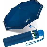 Scout Taschenregenschirm Mini Kinderschirm Basic reflektierend, leicht