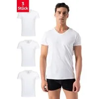Burnell & Son Unterhemd T-Shirt Business mit Kurzarm und V-Ausschnitt für Herren aus Baumwolle (Packung, Set, Spar-Pack, Spar-Packung, 3-St., 3er Pack) Feinripp, extra lang - Basic Slim Fit