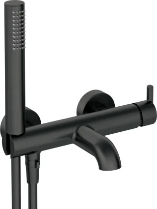 Neuesbad Serie 600 Wannenarmatur mit Brauseset, Oberfläche: schwarz matt NB1BQS_N11M1