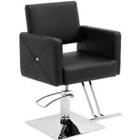 Physa Armlehnstuhl Friseurstuhl mit Fußstütze Barber-Stuhl 150 kg Carlisle schwarz, Schwarz