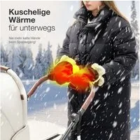 Daliya® Kinderwagen-Handwärmer ArcticDuo Kinderwagen Handwärmer für Kinder und Eltern, (2-St), Handwärmer mit weichem Fleece, wasserabweisend, leicht befestigbar