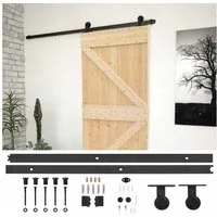 vidaXL Schiebetür Schiebetür 80 x 210 cm Massives Kiefernholz (1-St)