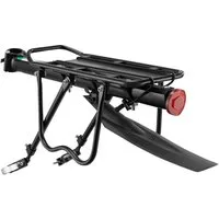 ROCKBROS Fahrrad-Gepäckträger Mountainbike Gepäckträger Schnellspanner mit Reflektor 24-29 Zoll, mit/ohne Schutzblech, Aluminiumlegierung
