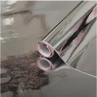 Alkor Möbelfolie selbstklebende Folie Silber glänzend Klebefolie Möbel Deko, Metallicfolie - 150 x 45cm I Zuschneidbar & rückstandslos entfernbar
