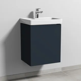 Sanipa 3way Waschtischunterbau zu Villeroy & Boch Avento Waschtisch mit 1 Tür, Marine-Matt SP6191R