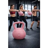 GiglioCollection Kettlebell Soft Kettlebell bodenschonend & leise - stoßdämpfende Kugelhantel, (Soft Kettlebell ideal fürs Homegym Kettlebell 10 kg), Kugelhantel mit Eisensandfüllung - ergonomischer Softgriff