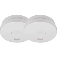 Brennenstuhl Rauchwarnmelder 2er Set 1290050002 Rauchmelder (inkl. 10 Jahres-Batterie)