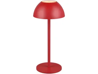 REALITY LED-Akku-Tischleuchte Ricardo R54106110 rot, IP54, 1,7 W, 240 lm, 3000 K