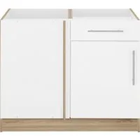 wiho Küchen Eckunterschrank Cali 100 cm breit, Planungsmaß 110 cm, ohne Arbeitsplatte
