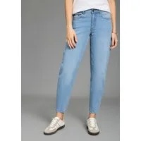Arizona Comfort-fit-Jeans weite Beinform mit schmalem Abschluss, knöchellanger Schnitt