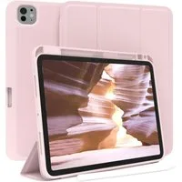 EAZY CASE Tablet-Hülle Penholder Smartcase für Apple iPad Pro 11 (2025) 11 Zoll, Hülle mit Stifthalter magnetisch kratzfeste Tasche zum Aufkappen Rosa