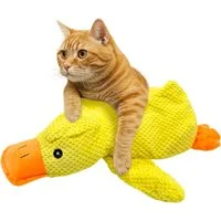 FELIXLEO Tierkuscheltier Katzenminze Enten Spielzeug Katzengras Zahnreinigung Anti Stress, (1-tlg)