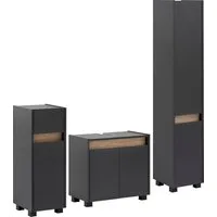 Schildmeyer Badmöbel-Set Cosmo, Badezimmer Set, melaminharzbeschichtet, Made in Germany, (Set, 3-St), Solide Verarbeitung - Dieses Produkt ist in Deutschland gefertigt