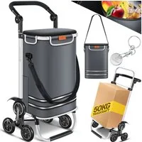 KESSER Einkaufstrolley, Einkaufstrolley mit Kühlfach ideal für Stufen belastbar bis 50kg