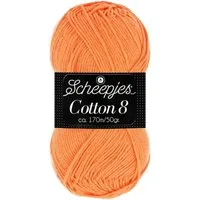 Scheepjes Cotton 8 Baum wolle zum häkeln und stricken Häkelwolle, 170,00 m (Baumwollgarn reine Baumwolle 50g Häkelgarn, Strickwolle, Strickgarn, Handstrickgarn zum Handarbeiten, DIY), Nadelstärke 3 mm