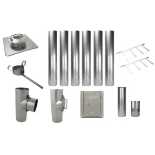 Bertrams Ewr Standardbausatz 21STB130-K Ø 130 mm, Komplettpaket, für Gesamthöhen von ca. 7 m