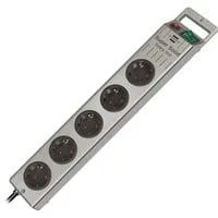 Super-Solid Steckdosenleiste 5-fach silber, 2,50 Meter