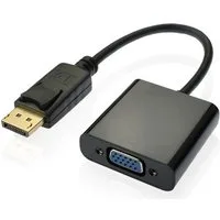 Bolwins B64 Adapter Kabel Displayport DP Stecker auf VGA PC Laptop TV Beamer Audio- & Video-Adapter Displayport zu VGA, 25 cm, Video Signalübertragung von DisplayPort zu VGA