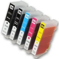 Tonerkartusche Kompatibel HP 364XL Multipack 5-Farben (Schwarz, Fotoschwarz, Cyan, (Set), Ersetzt HP 364XL