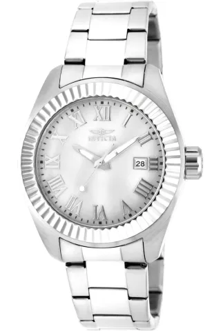 Invicta Angel 20315 Damenuhr - Quarzwerk - Edelstahl mit weißem Zifferblatt - 40 mm
