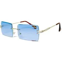 salazar.plus Sonnenbrille Randlos Rechteckig Unisex Rahmenlos Damen Herren leichte Brille