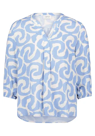 CARTOON - Blusenshirt weiß/blau - Gr. - 46
