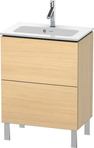 Duravit L-Cube Waschtischunterbau bodenstehend Mediterrane Eiche Matt 620x391x704 mm - LC667307171 LC667307171