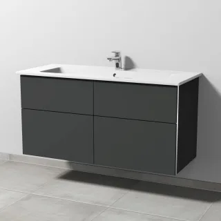 Sanipa 3way Keramik-Set Keramik-Waschtisch und Unterbau (BP327) BP3271B