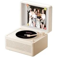 Tekoo Tragbarer CD-Player mit Bluetooth, Vintage Leder-Optik, Stereoanlage CD-Player (Bluetooth, Bluetooth 5.3, TF-Kartenslot, USB-Wiedergabe, Stereo-Lautsprecher)
