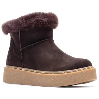 Hush Puppies Becca Wildleder Damen Schokoladen Winter-Stiefeletten