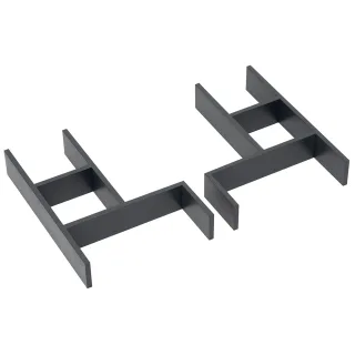 Neutrale Artikel Kosmetikeinsatz Set 1, lavagrau, 050-TSS-293-2 050-TSS-293-2
