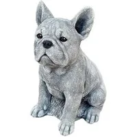 Stone and Style Gartenfigur Frostfeste Steinfigur Französische Bulldogge Frenchie groß