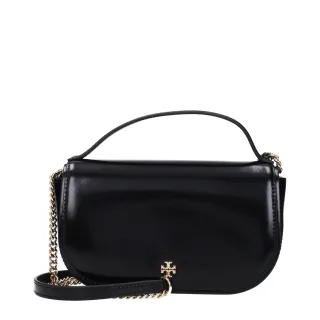 Tory Burch Schwarze Leder-Handtasche