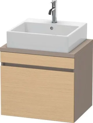 Duravit DuraStyle Konsolenwaschtischunterbau wandhängend Natur Eiche & Basalt Matt 600x478x512 mm -  DS530003043