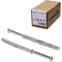 STRÜBER Schrauben- und Dübel-Set Rahmendübel aus Nylon mit Senkkopfschrauben und TX-Buchse