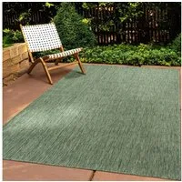 TaraCarpet Teppich Tara Carpet Columbia Meliert In & Outdoor auch für die Küche, rechteckig, Höhe: 5 mm, Balkon Terrasse Wintergarten grün meliert Esszimmer 67x180