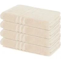 Lavea Duschtücher 4er Set Duschtuch 70 x 140 cm, Elena Frottee Handtücher, (Set, 4-St), Dusch-Handtuch, 500 g/m² Frottier, weich & saugstark, pflegeleicht