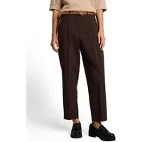 TOM TAILOR Bundfaltenhose Barrel Leg Sommerhose mit Gürtel