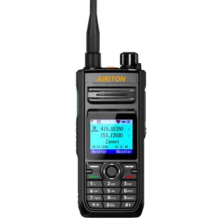 AIRITON DM-188 10W GPS Walkie Talkie 3000CH AES256 Encryption DMR Analog IP68 UV Dual Band Ham Two Way Radio