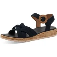 Tamaris Sandalette, Plateau, Sommerschuh, Riemchensandale mit hübscher Zierschnalle