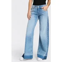 Herrlicher 5-Pocket-Jeans Edith Denim im Flared Fit, mit Denim-Einsatz