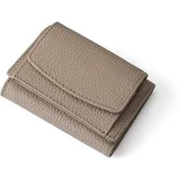 Zaewry Mini Geldbörse Schlichte kleine Geldbörse aus Leder für Frauen (1-tlg), mit Kartenschlitz, RFID-Diebstahlschutzbürste, 10 x 7 x 3cm