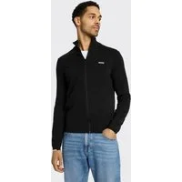 BOSS GREEN Strickjacke Ever-X mit Stehkragen, regular fit