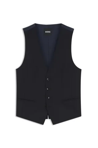 BOSS Menswear Black - H-Huge-Vest-MM-251 Dark Blue - Gr. - 52