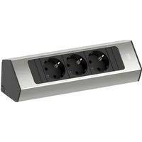Bachmann CASIA2 3xCEE7/3 2,0m AEH Edelstahl-Optik Steckdosenleiste (Kabellänge 2 m), 932.000